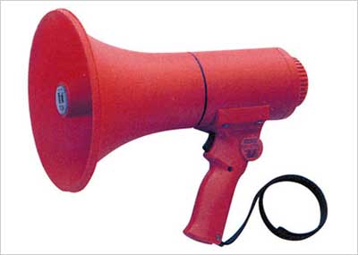 サイレン付きメガホン 15W S-301